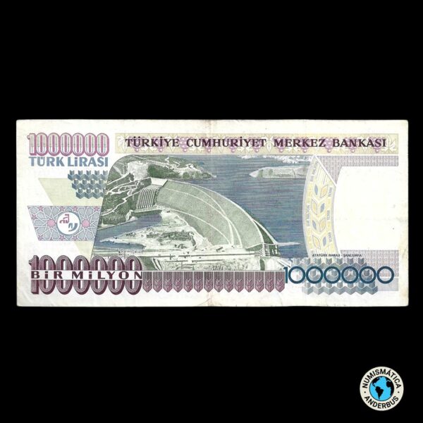 Turquía 1.000.000 Liras 1970 (1995) - Imagen 2