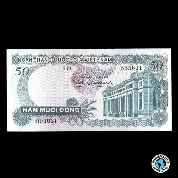 Vietnam del Sur 50 Dong 1969