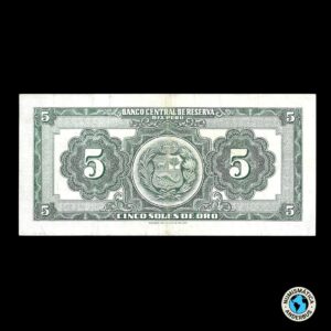 Perú 5 Soles de Oro 1956