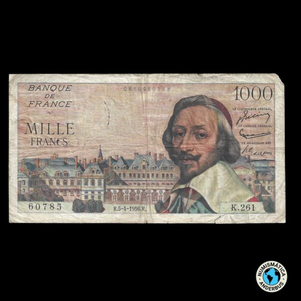 Francia 1.000 francos 1956