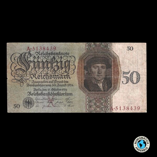 Alemania (Weimar) 50 Reichsmark 1924