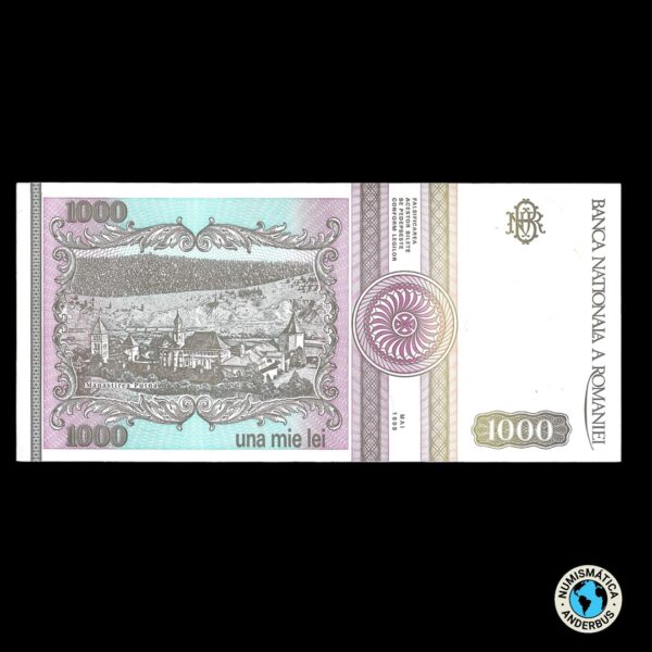 Rumanía 1.000 lei 1993 - Imagen 2