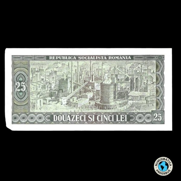 Rumanía 25 lei 1966 - Imagen 2