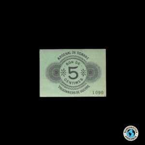 Francia- Roanne (Campo de Prisioneros) 5 centimes 1914/18