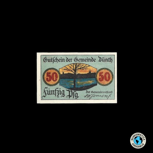Alemania Dynt, Dinamarca 50 pfennig 1919 - Imagen 2