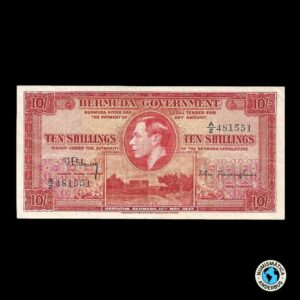 Bahamas 10 shilling 1953