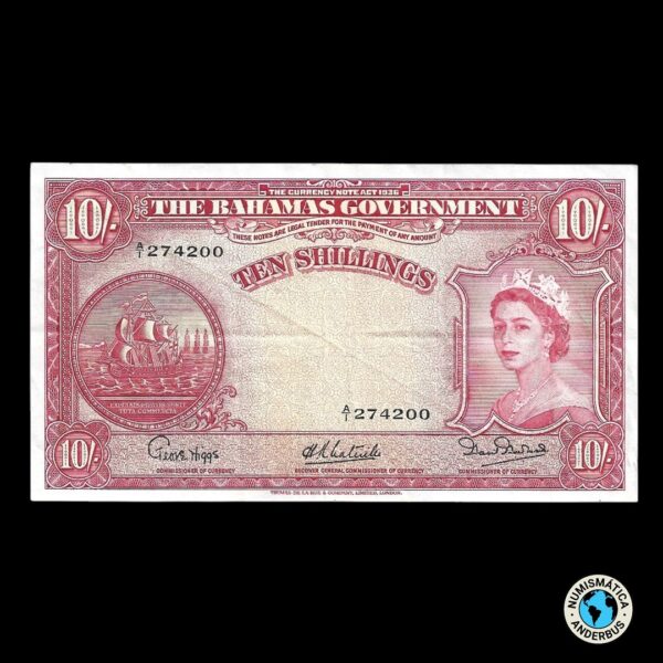 Bermuda 10 shillings 1937