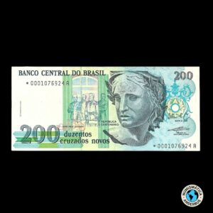 Brasil 200 cruzados novos 1989