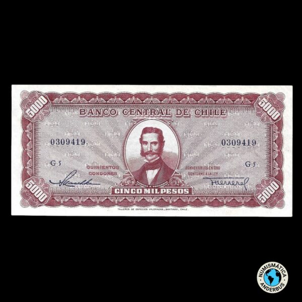 Chile 5.000 pesos 1947/59
