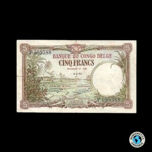 Congo Belga 5 francos 1930