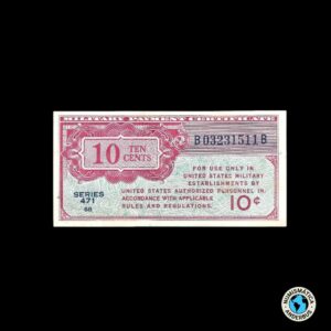 Estados Unidos (C.P. Militar) 10 cents 1946 (ND)