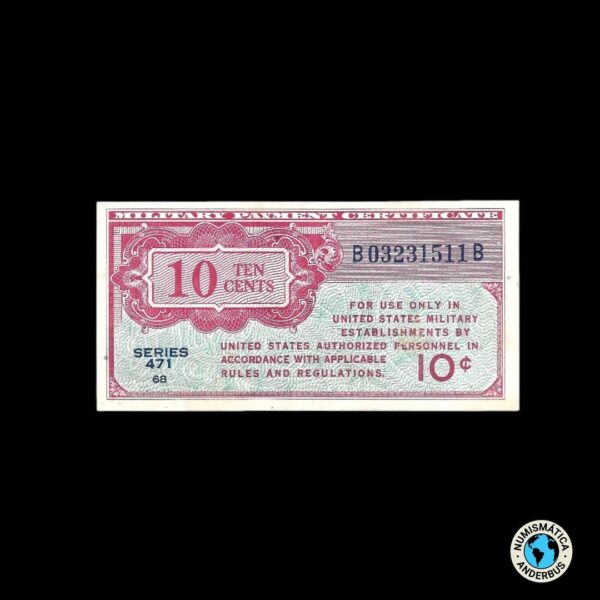 Estados Unidos (C.P. Militar) 10 cents 1946 (ND)