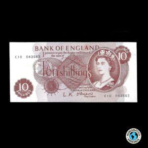 Gran Bretaña 10 shillings 1960'S