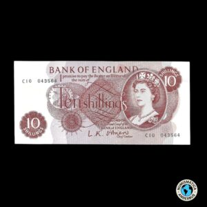 Gran Bretaña 10 shillings 1960'S