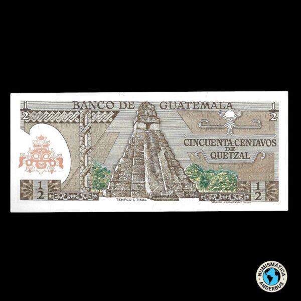 Guatemala 1/2 quetzal 1973 - Imagen 2