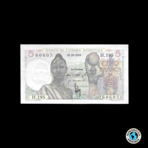 Africa Francesa Del Oeste 5 francos 1954