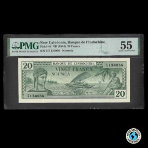 Nueva Caledonia 20 francos 1944 (ND)