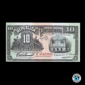 Paraguay 10 pesos fuertes 1923