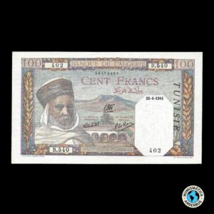 Tunez 100 francos 1941