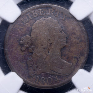 Estados Unidos 1/2 cent 1804 "Draped Bust" cross 4 with stems