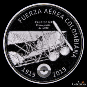 Colombia 10.000 pesos 2019 - Centenario de la Fuerza Aérea Colombiana