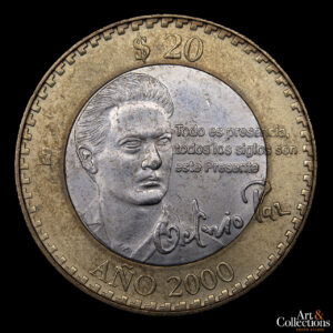 México 20 Pesos 2000 (Octavio Paz)