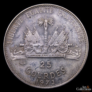 Haiti 25 gourdes 1973 / Mundial de Futbol 1974