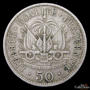 Haiti 50 centimes 1908/ Primera Republica