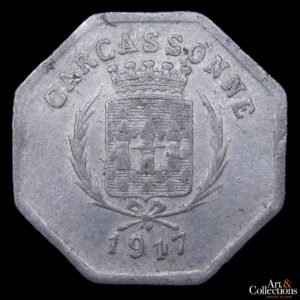 Francia  25 centimes 1917 (Comuna de Carcassonne)