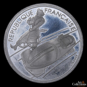 Francia 100 francos 1990 - Juegos de Invierno Albertville 92´