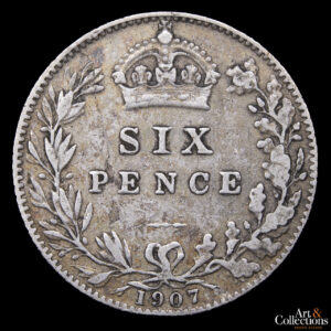 Gran Bretaña 6 pence 1907 - Rey Eduardo VII