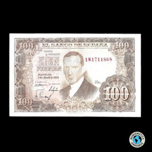 España 100 Pesetas 1953
