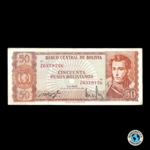 Bolivia 50 Bolivianos 1962