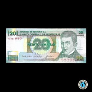 Honduras 20 Lempiras 1993