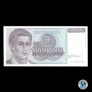 Yugoslavia 100.000.000 Dinara 1993