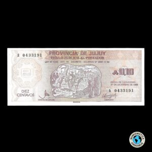 Argentina (Jujuy) 0,10 Centavos 1986
