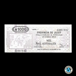 Argentina (Jujuy) 1.000 Australes 1989
