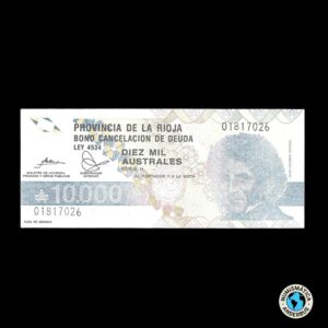Argentina (La Rioja) 10.000 Australes 1989