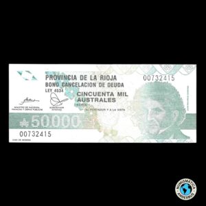 Argentina (La Rioja) 50.000 Australes 1989
