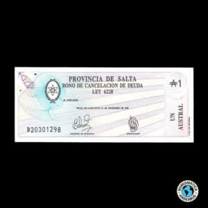 Argentina (Salta) 1 Austral 1987