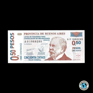 Argentina (Buenos Aires) 50 Centavos Patacon 2001