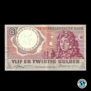 Paises Bajos 25 Gulden 1955
