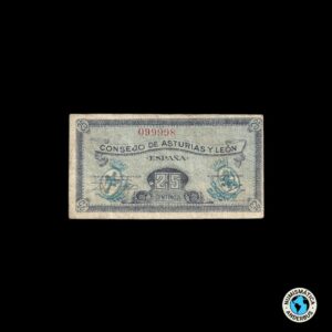 España 25 Centimos 1937 (Asturias y Leon)