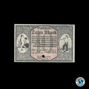 Alemania (Chennitz) 10 marcos 1918