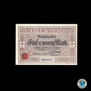 Alemania (Coblenza) 25 marcos 1918