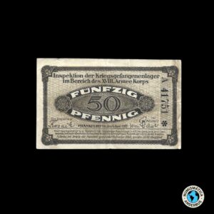 Alemania (Campo de Prisioneros de Frankfurt) 50 pfennig 1917