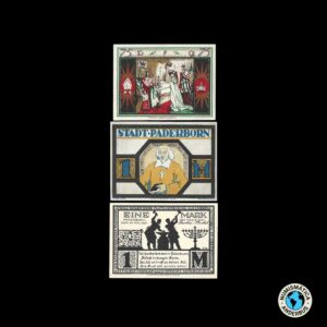Alemania (Paderborn) Serie x 3 - 75 pfennig / 1 marco x 2 1921