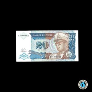 Zaire 20 nouveaux zaire 1993