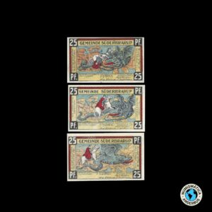 Alemania (Suderbrarut) Serie x 3 - 25 pfennig  1920'S