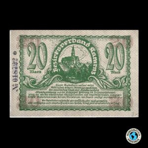 Alemania Ciudad de Kamenz 20 marcos 1918